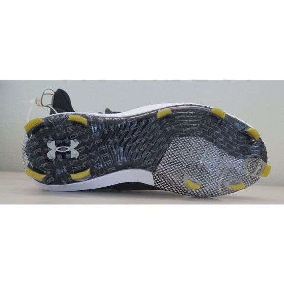 Under Armour 3024320 Mens Sz 12.5 Black/White Harper 6 Elite TPU Baseball Cleats - Picture 8 of 8